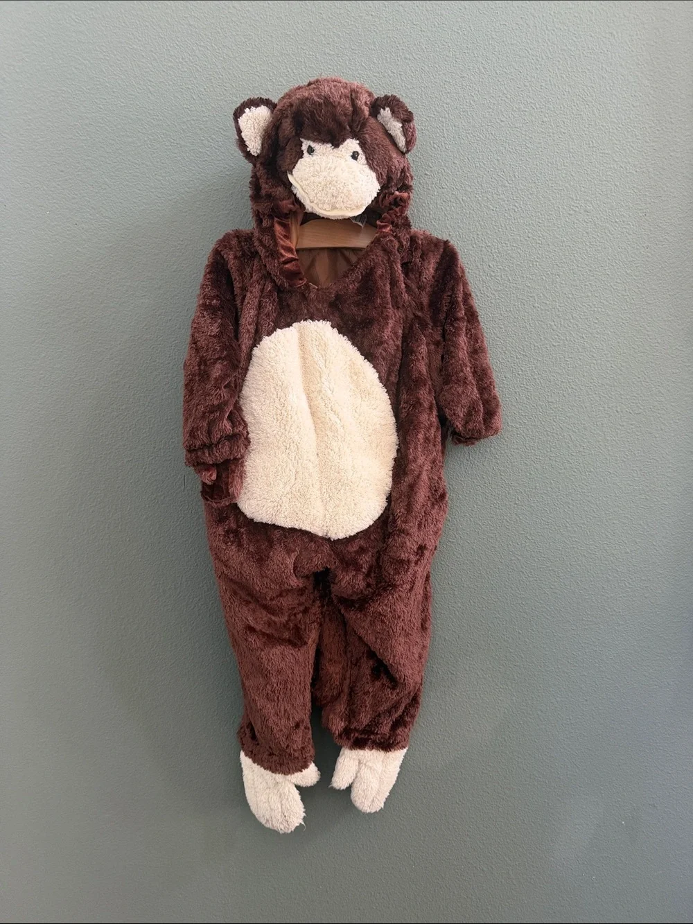 Toddler Monkey Costume Sz 2-3T Silky Soft